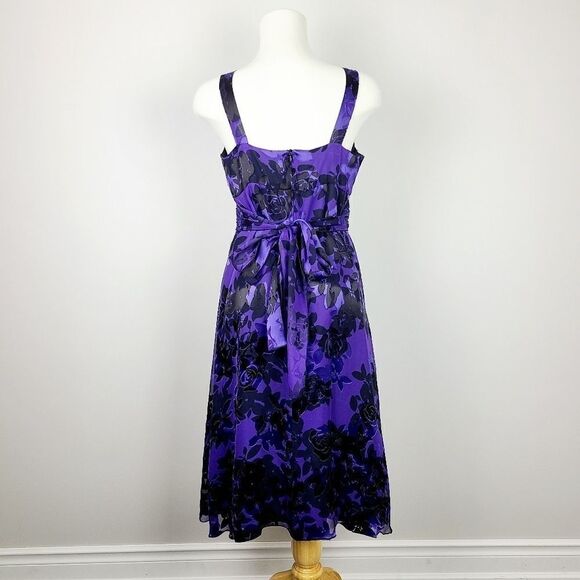 RIPE maternity silk blend empire waist midi dress Medium - Picture 8 of 16